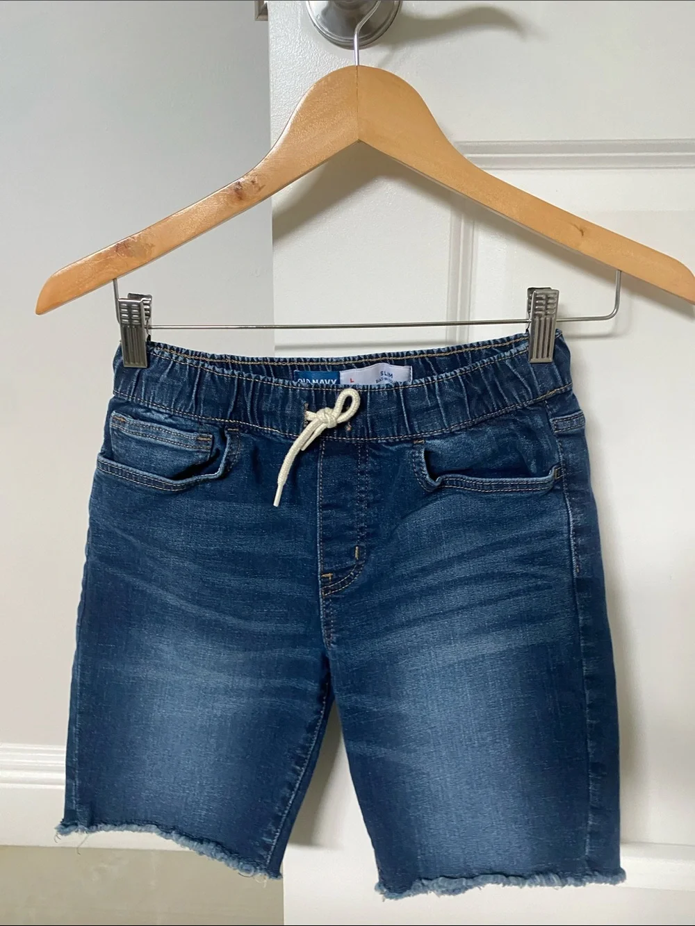 Old Navy Dark Blue Denim Pull-On Shorts